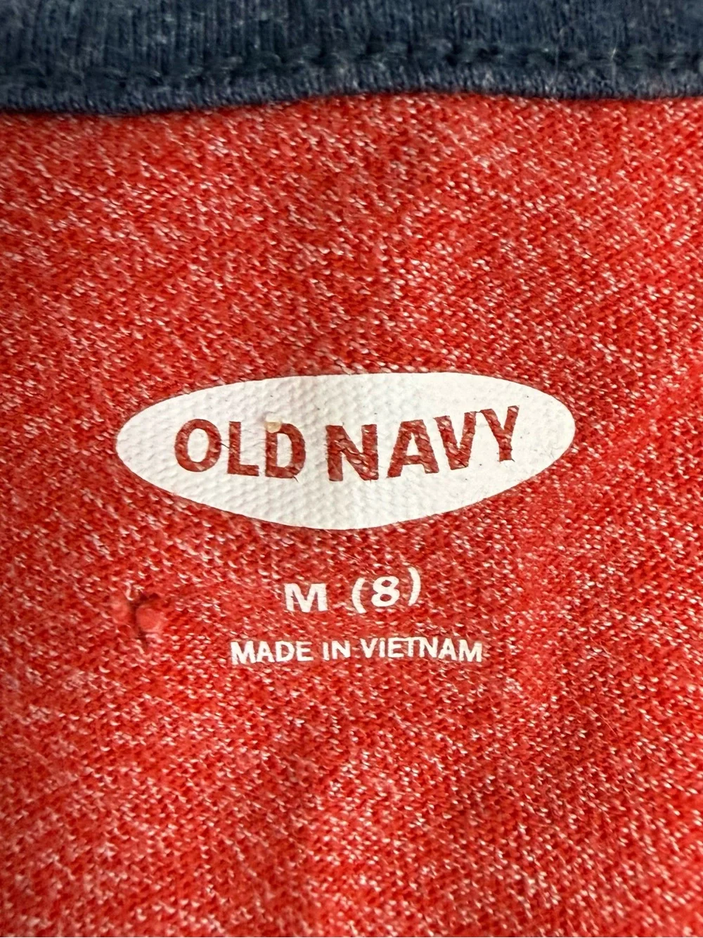 Old Navy Red, White & Blue Stripe Tank with Navy Pocket